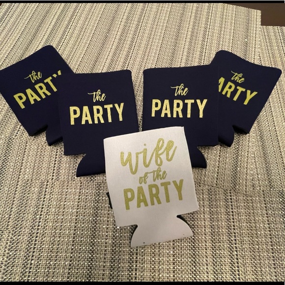 Wife if the Party and The Party Coozies - Navy - Picture 2 of 4
